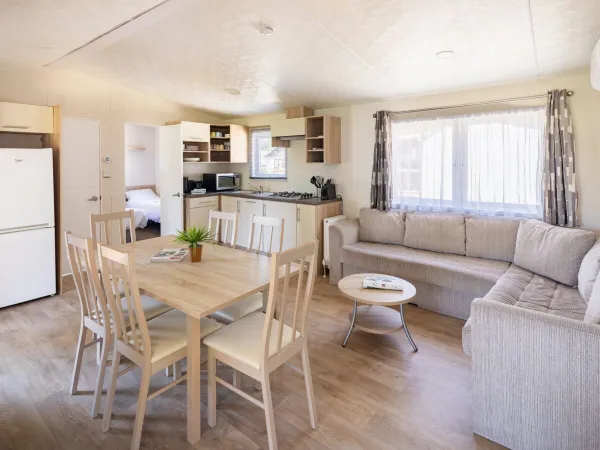 Die Wohnküche in der Comfort Lounge.