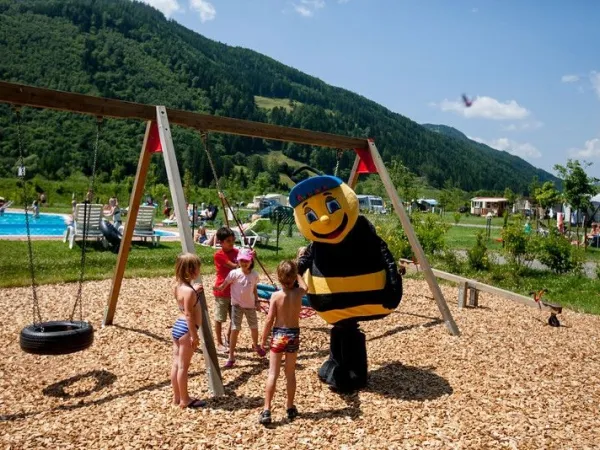 Spielplatz auf dem Roan Camping Bella Austria.