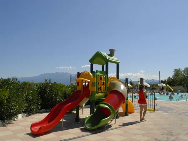 Spielplatz auf dem Roan-Campingplatz Eden.