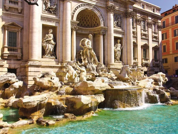 Der Trevi-Brunnen in Rom.