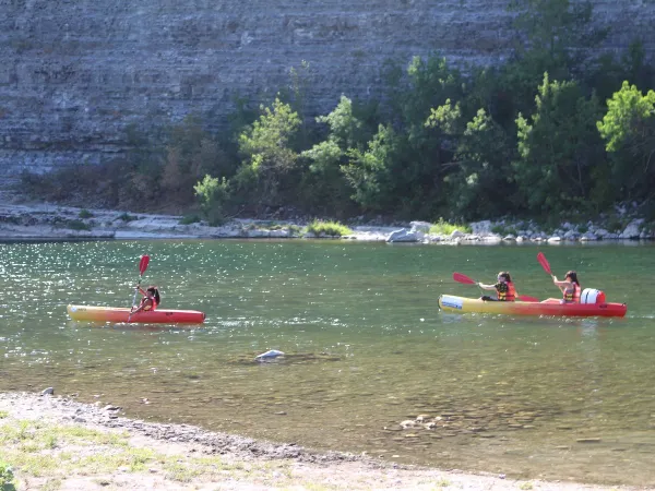 Kanufahren auf der Ardèche direkt vom Roan Campingplatz La Grand'Terre.