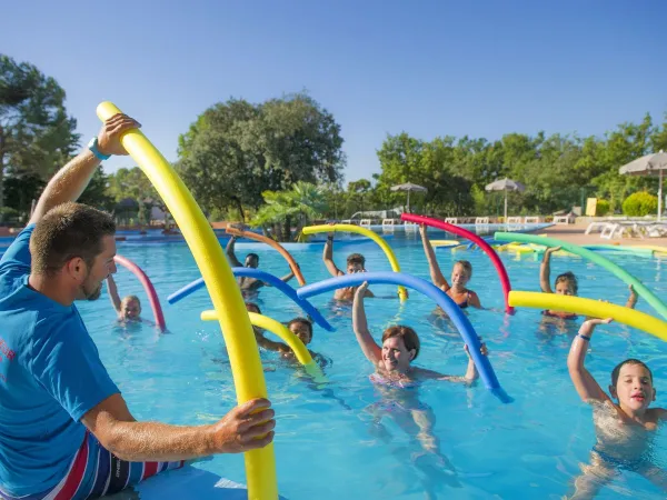 Wasseranimation auf dem Roan Camping Du Verdon.