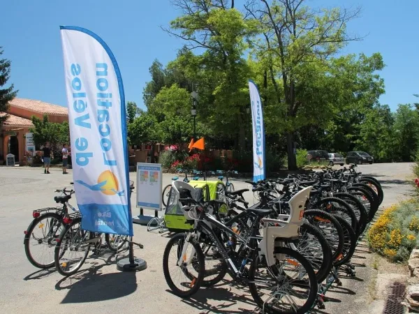 Fahrradverleih auf dem Roan Camping Du Verdon.