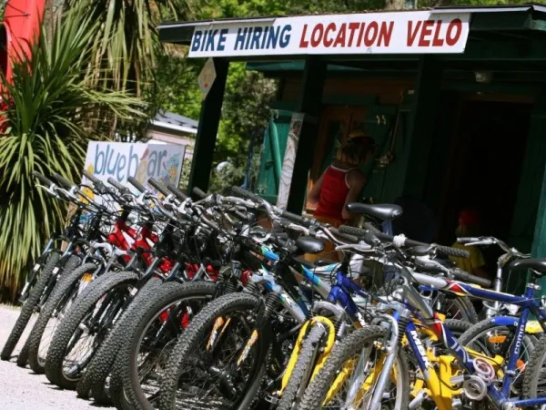 Fahrradverleih auf dem Campingplatz Roan La Sirène.