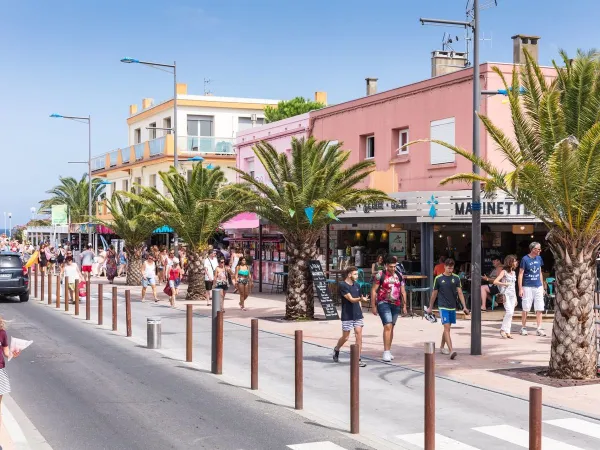 Straße in der Stadt Perpignan.