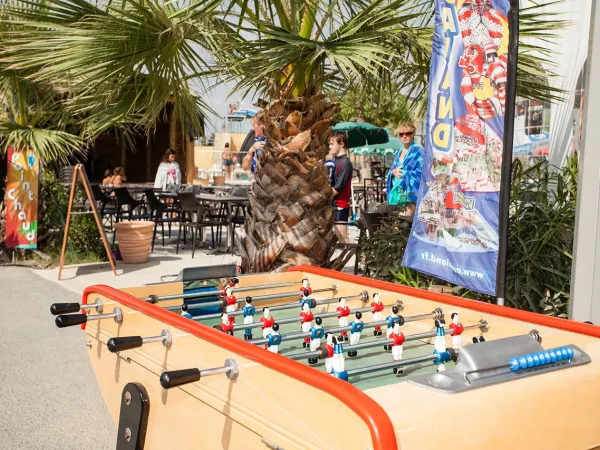 Tischfußball auf dem Campingplatz Roan Méditerranée.