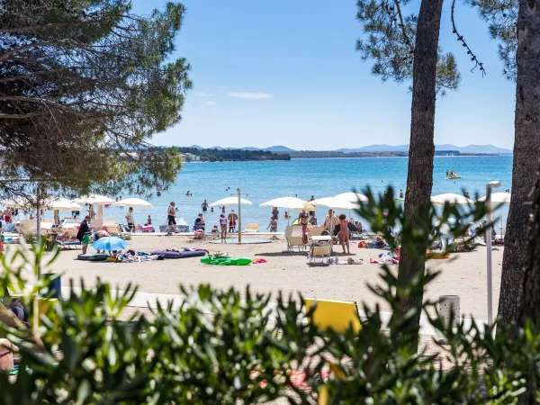 Strand und Meer auf dem Campingplatz Roan in der Ferienanlage Zaton.