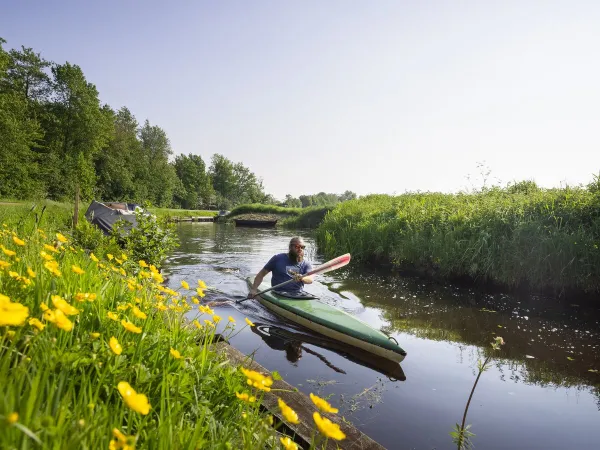 Kanufahren im Roan Camping Marvilla Parks Friese Meren.