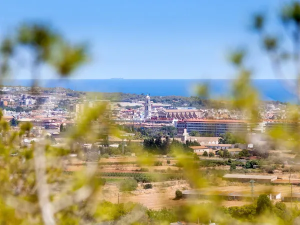 Die Stadt Barcelona in der Nähe des Campingplatzes Roan Vilanova Park.