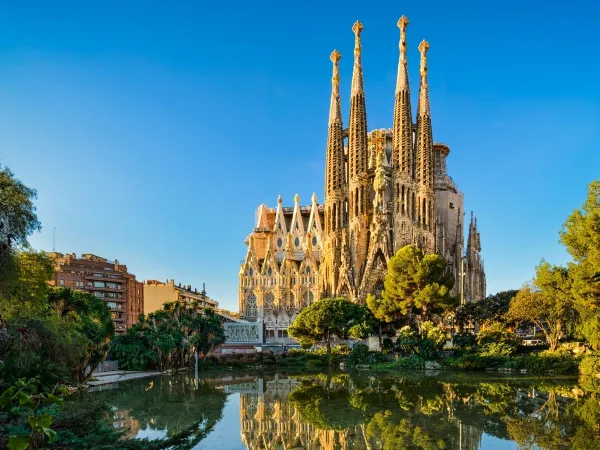 Sagrada-Familia-Basilika in der Nähe des Roan-Campingplatzes Vilanova Park.