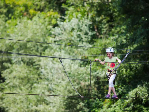 Kletterwald auf dem Roan Camping de Bonnal.