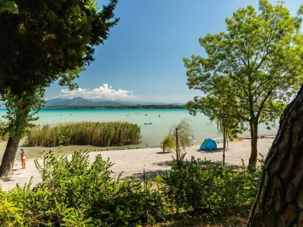 Spaziergang auf dem Campingplatz Bella Italia in Roan.