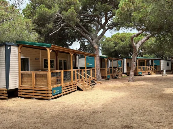 Premium Lounge Mobilheime mit 3 Schlafzimmern auf dem Roan Camping El Pinar.