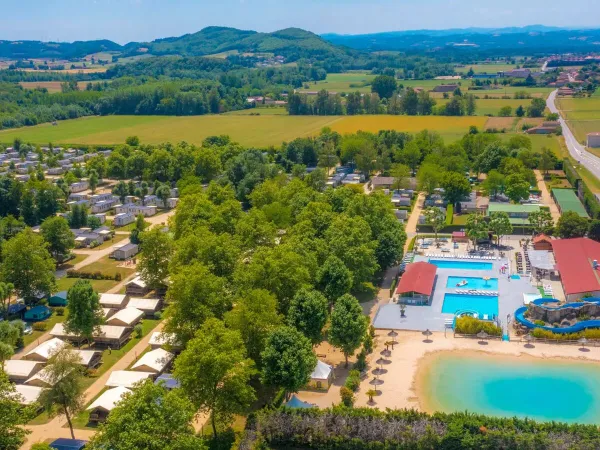 Übersicht über den Campingplatz Roan de Galaure.