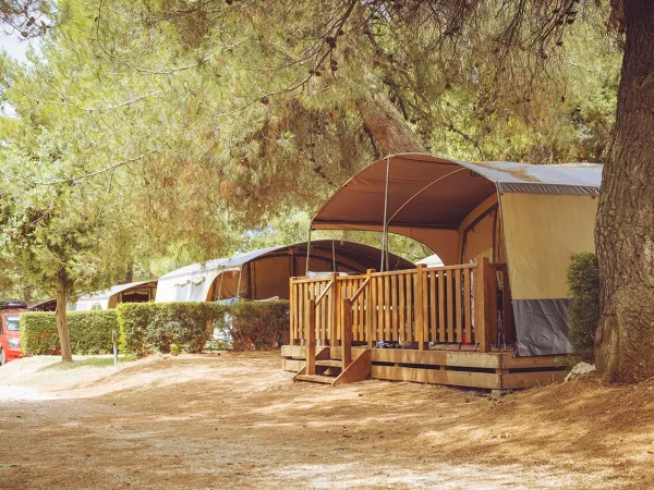 Lodgetent Ferienzelte auf Roan camping Lanterna.