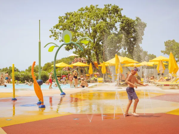 Spraypark auf dem Roan Campingplatz Lanterna.