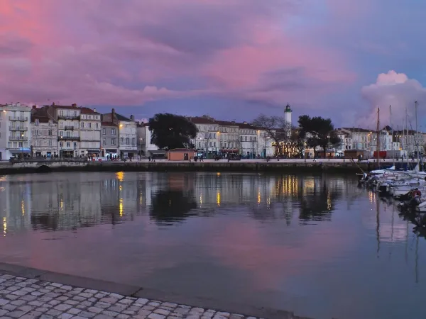 Schöner Abend in La Rochelle auf dem Roan Camping La Pinède.