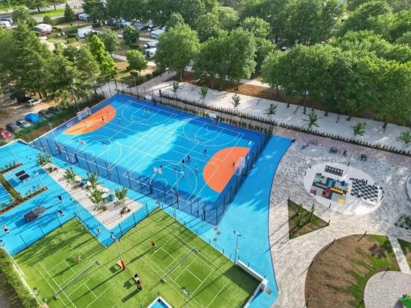 Sportzone ab 2024 auf dem Campingplatz Roan Valkanela