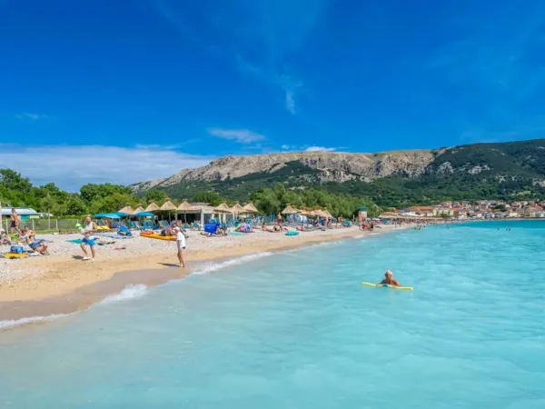 Strand im Roan camping Baška Beach Resort