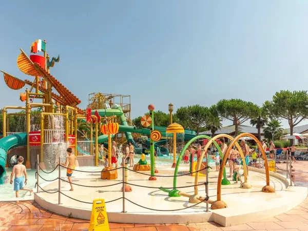 Spraypark auf dem Campingplatz Roan Spiaggia e Mare.