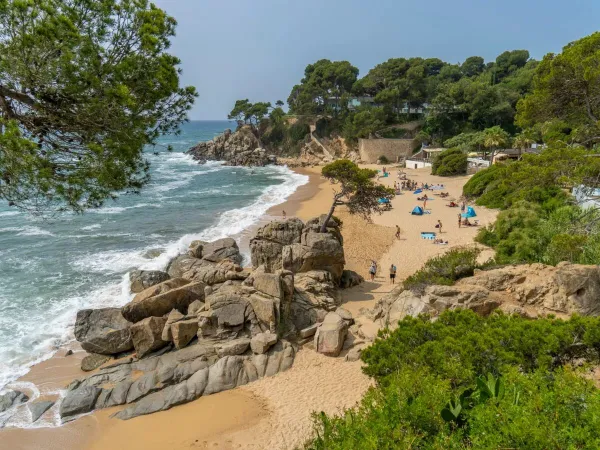 Der Strand auf dem Campingplatz Roan Internacional de Calogne.