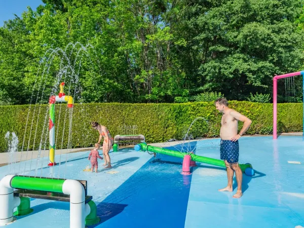 Spraypark auf dem Campingplatz Roan de Bonnal.