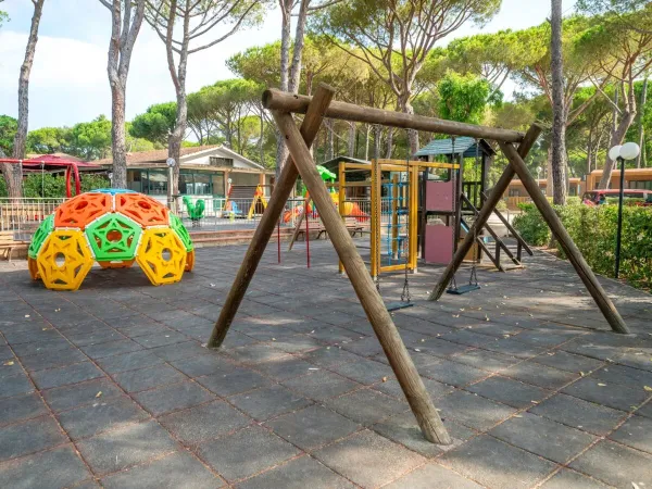 Spielplatz auf dem Roan-Campingplatz Del Forte.