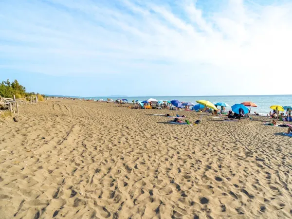 Der Strand des Roan-Campingplatzes Del Forte.