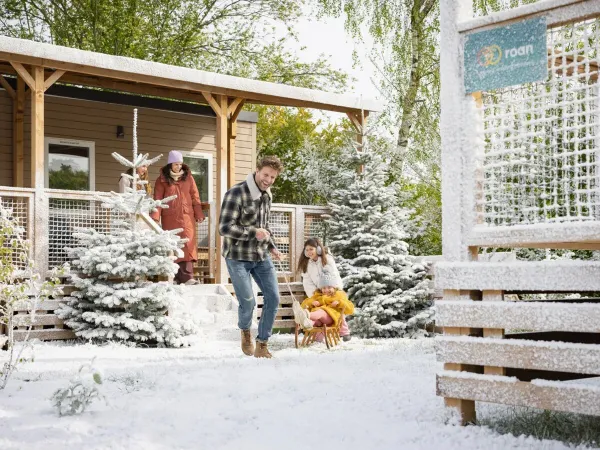 Stimmungsvolle Wintertage auf dem Roan-Campingplatz Marvilla Parks Kaatsheuvel.