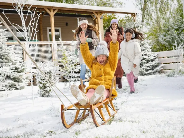 Winterspaß auf dem Roan-Campingplatz Marvilla Parks Kaatsheuvel.
