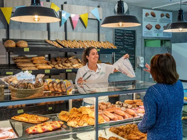Verpflegungsstation auf dem Roan-Campingplatz Bella Terra.