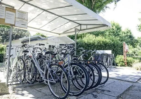 Fahrradverleih auf dem Campingplatz Vigna sul Mar.