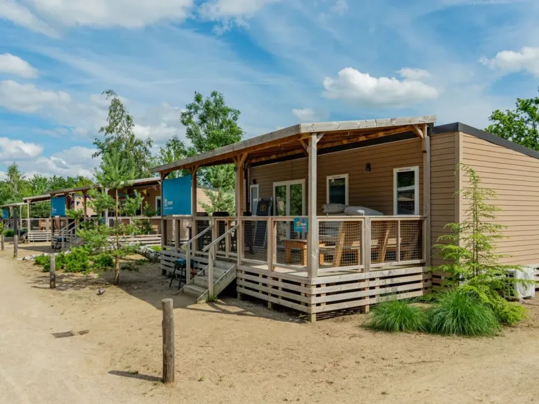 Das Mobilheim „Premium Lounge“ auf dem Campingplatz Roan im Ferienpark Ackersate.