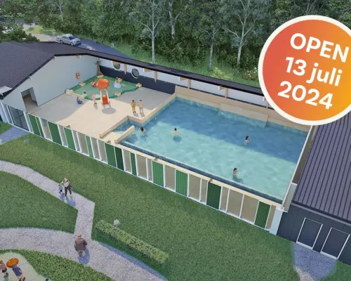 Das neue Schwimmbad auf dem Roan-Campingplatz Het Genieten.