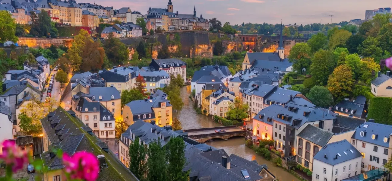 Ein Überblick über die Altstadt von Luxemburg-Stadt.