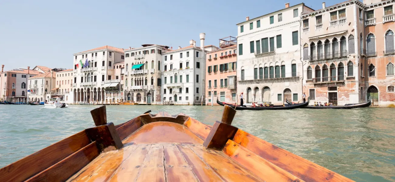 Gondel in Venedig.