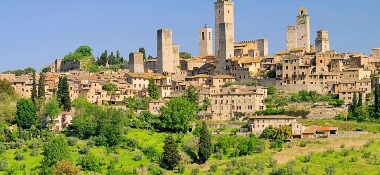 San Gimignano, Italien.